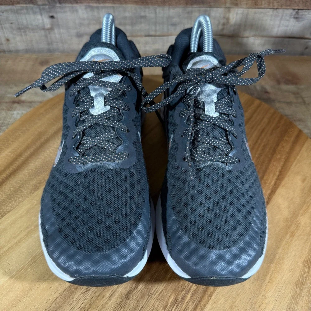 Nike Renew Ride 3 Running Shoes Womens 8.5 Black Sneakers DC8184-007 Copper